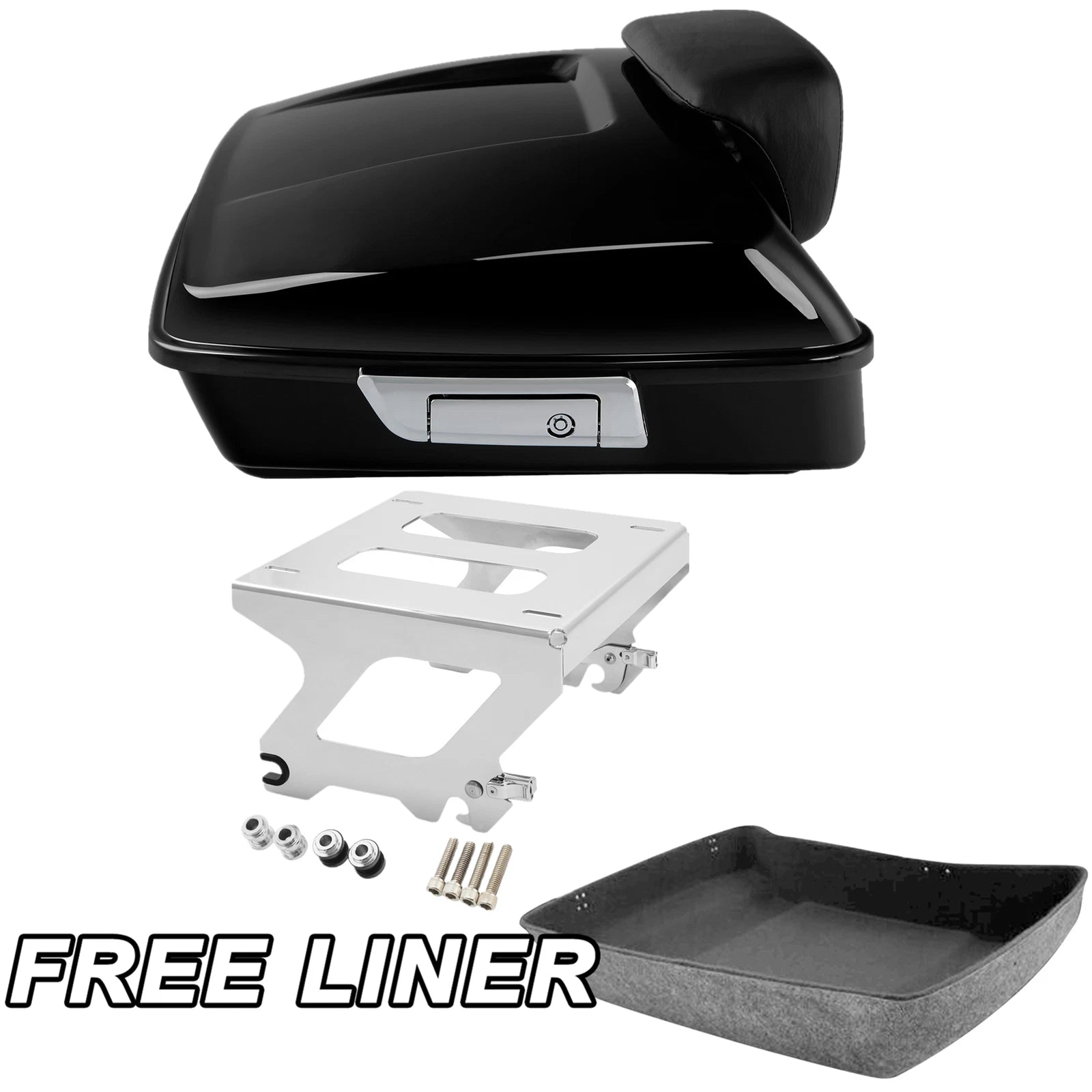 Chopped Trunk Pad Solo Mount Rack for Harley Low Rider ST FXLRST FXLRS (2022–2025)