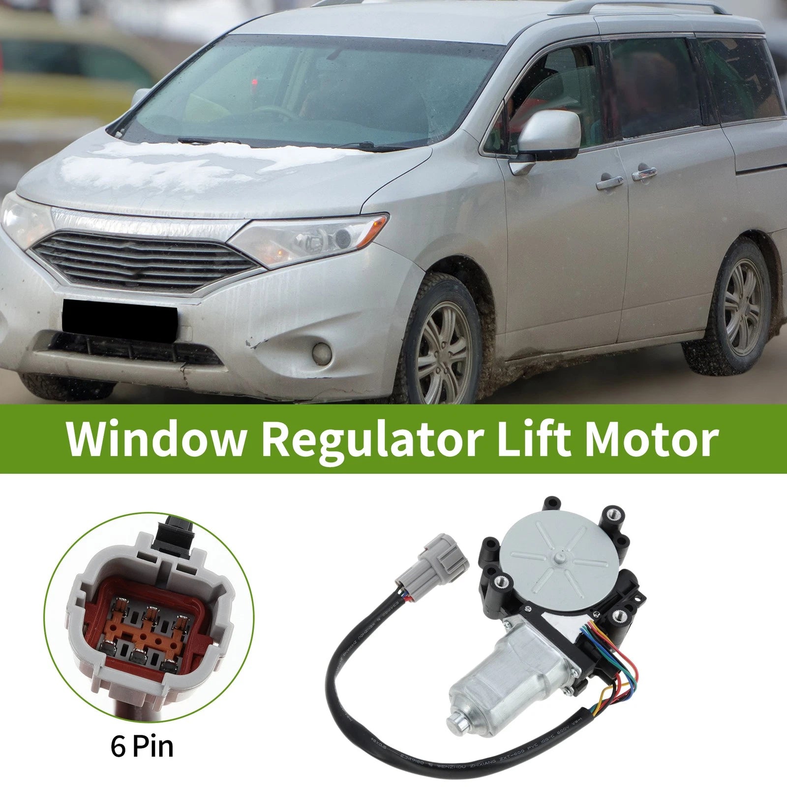 Power Window Regulator Lift Motor for Nissan Quest (2004–2009) No.742555