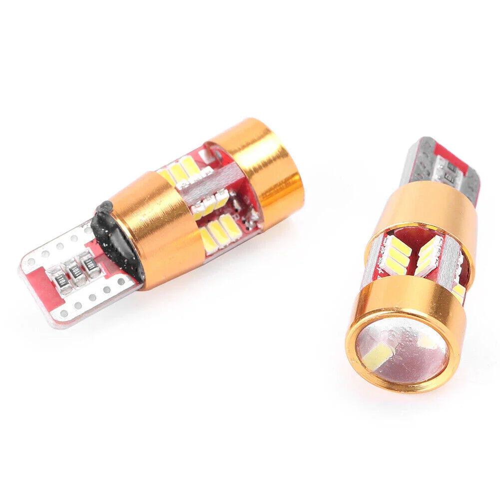10X T10 3014 27SMD LED Wedge Light Bulb for Car - White