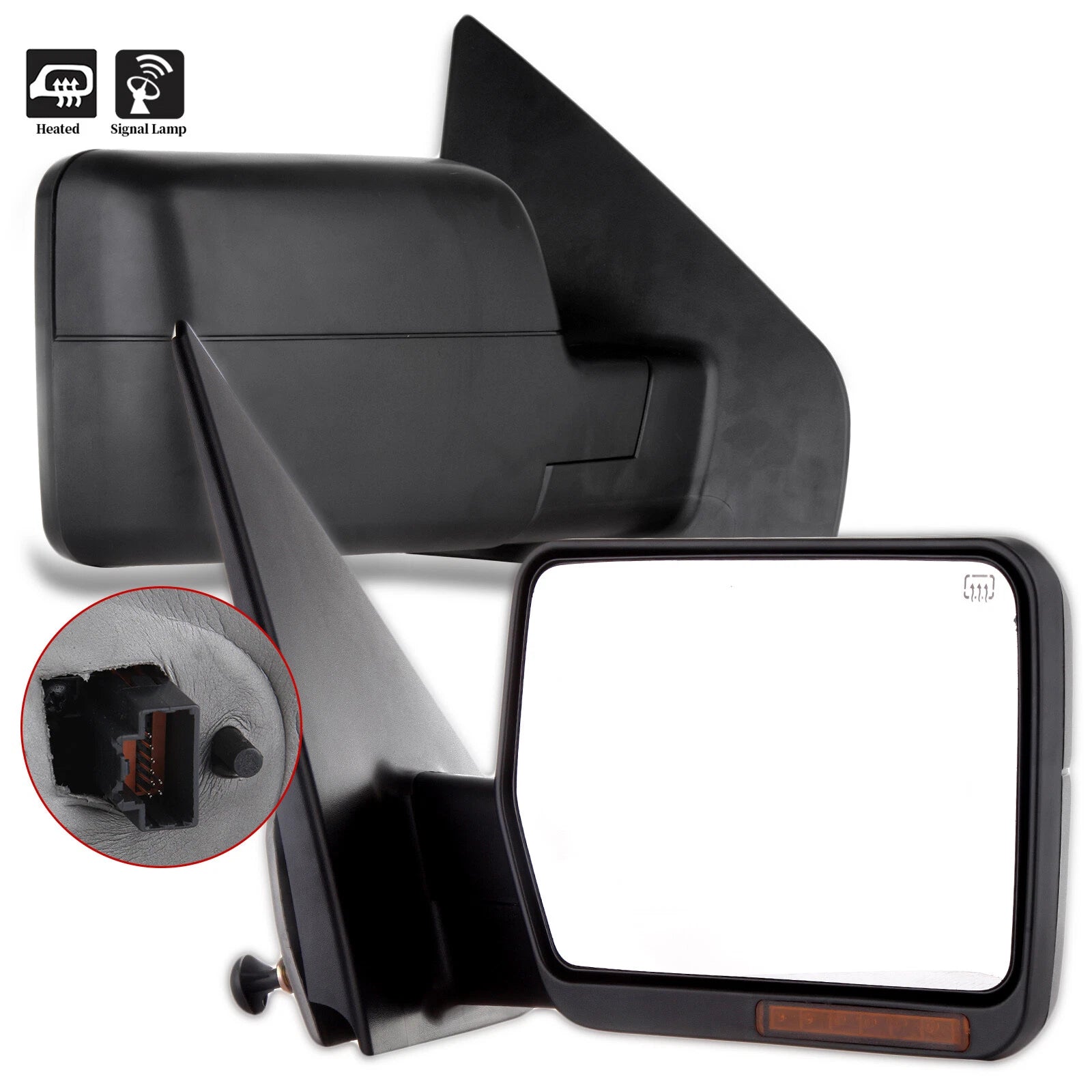Power Heated Turn Signal Side Mirrors Pair for Ford F150 (2004–2006)