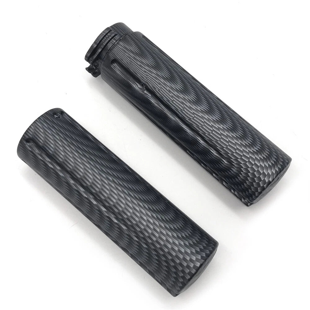 1" Handlebar Grips for Harley Softail Dyna - Smooth Matte Carbon