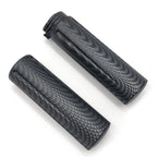 1" Handlebar Grips for Harley Softail Dyna - Smooth Matte Carbon