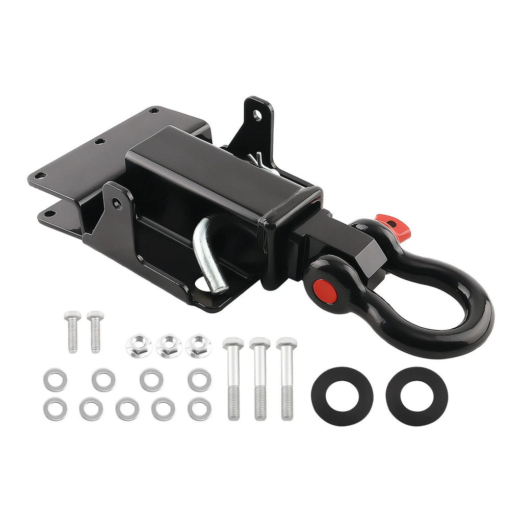 Rear 2" Trailer Hitch Receiver Shackle Tow Mount for Kawasaki Mule 600/610 (2005–2023)