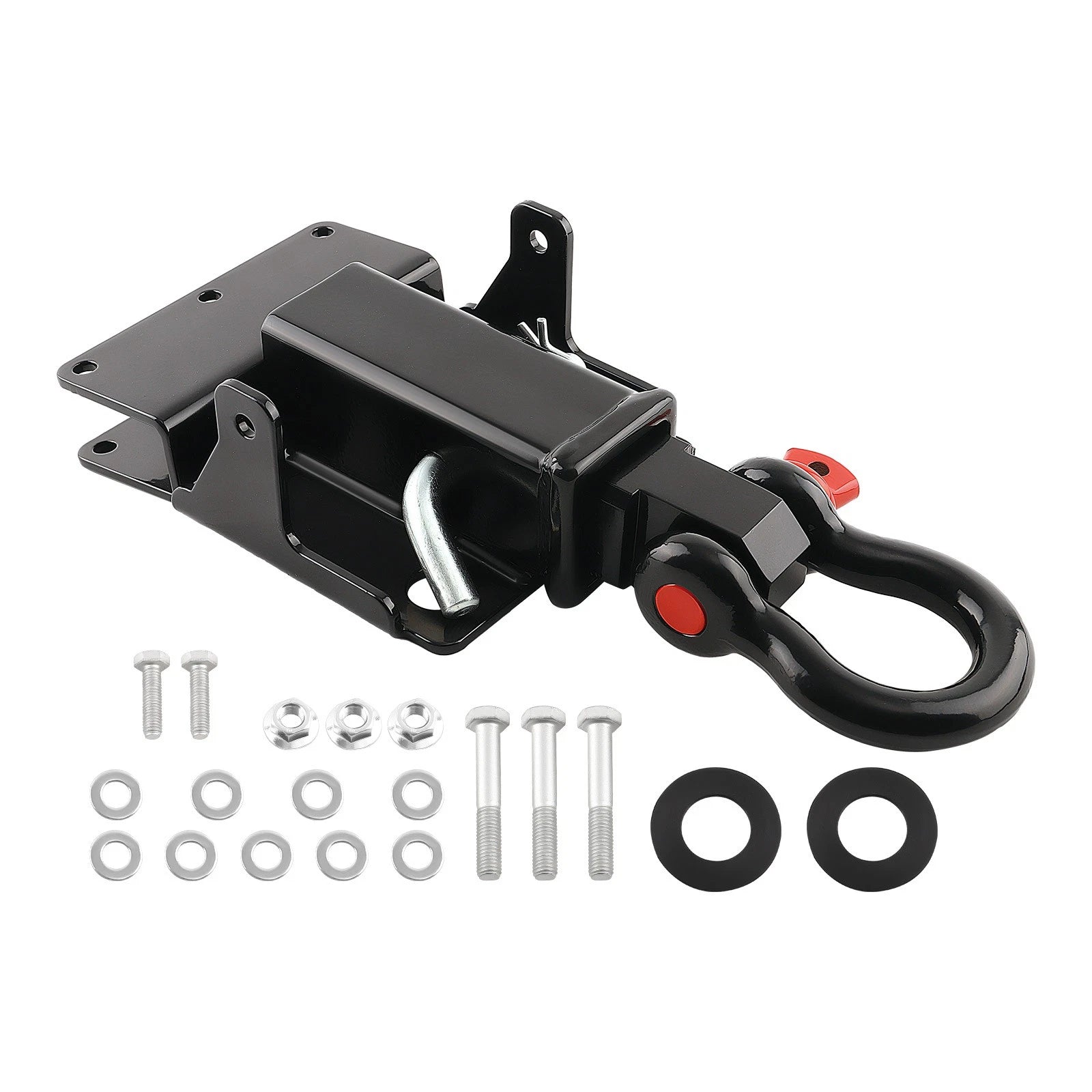 Rear 2" Trailer Hitch Receiver Shackle Tow Mount for Kawasaki Mule 600/610 (2005–2023)