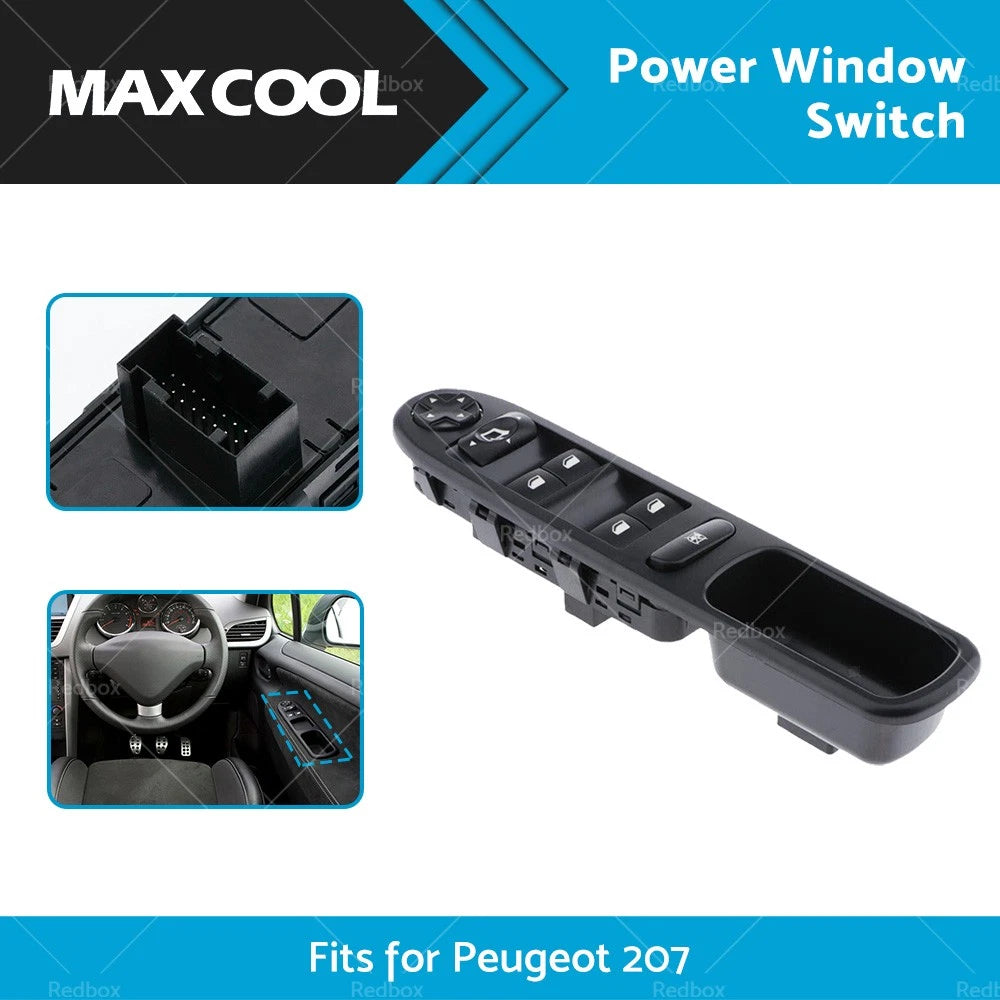 Power Window Switch Front Right for Peugeot 207 (2006–2014) 6554.QG