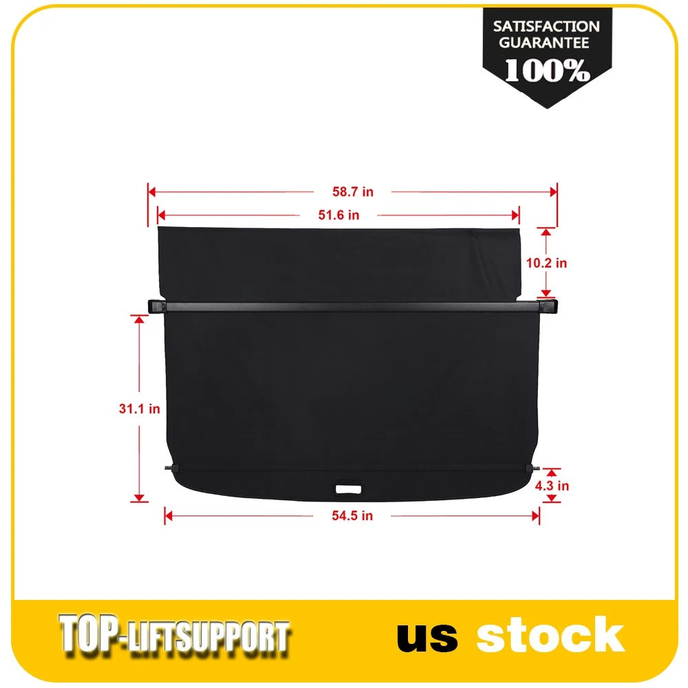 Retractable Rear Cargo Security Trunk Cover for Toyota 4Runner (2003–2009)