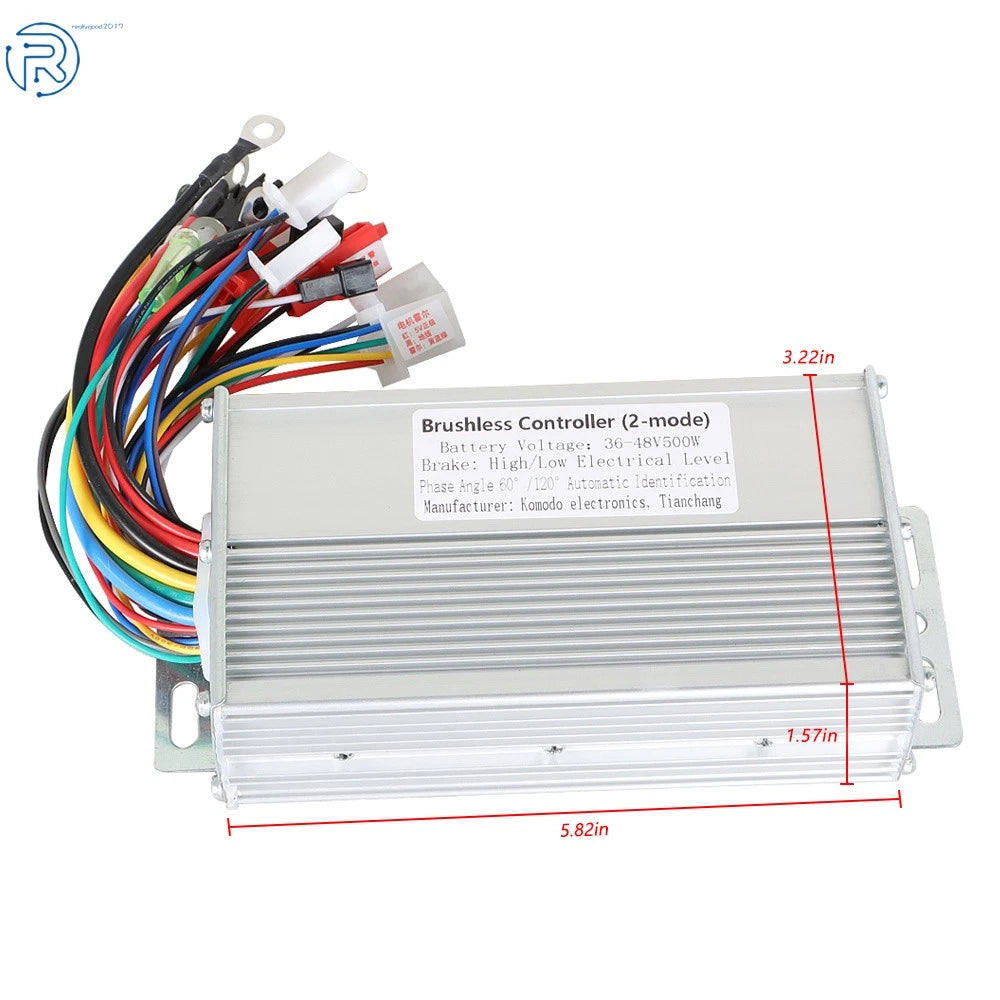 500W Brushless DC Motor Speed Controller for Electric Bicycle Scooter (36V/48V)