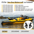 Front Left & Right Side Support Mount Kit for Sea-Doo Wake PRO FISH PRO RXT GTX (2017–2023)