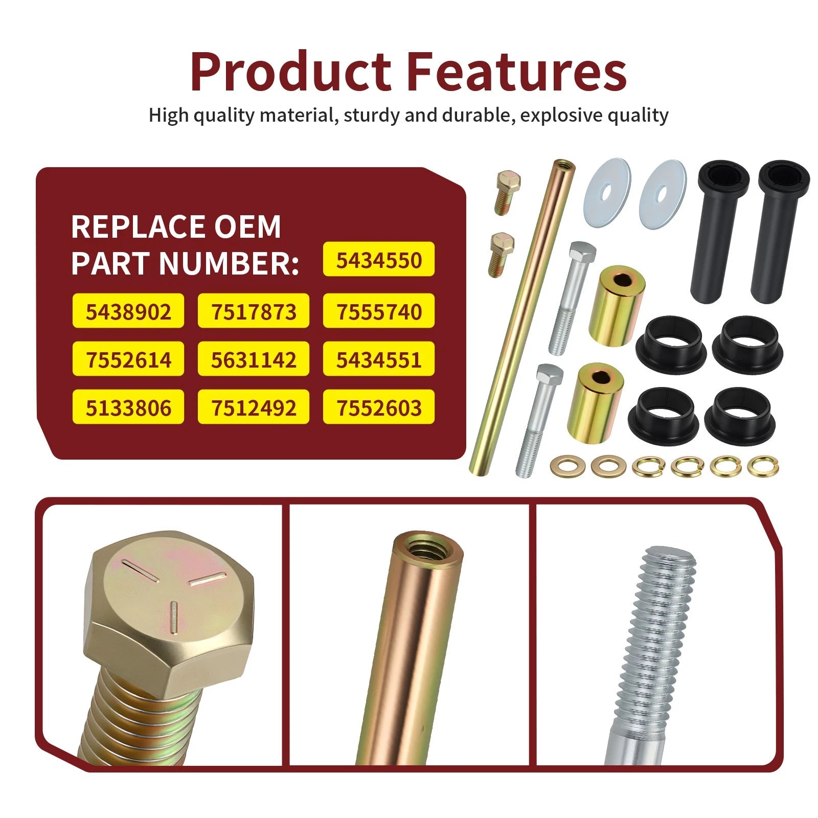 A-Arm Bushings Kit for Polaris Sportsman 700 (2003–2007)