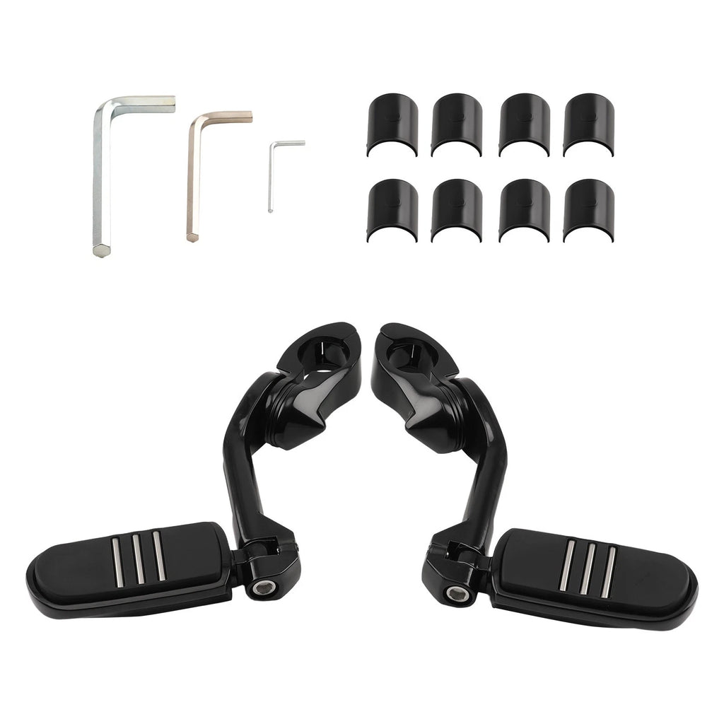Folding Motorcycle Foot Pegs for Kawasaki Yamaha BMW (2015–2024)
