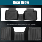 Set of 2 3D Floor Mats for Subaru Legacy (2015–2019) TPE Rubber All Weather