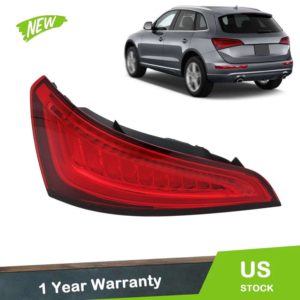 Rear Red Lens for Audi Q5 (2013–2017) Tail Light Assembly LED Chrome Left