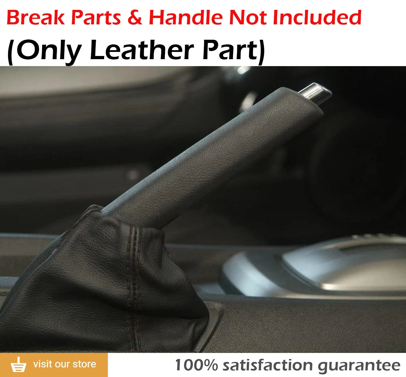 E Brake Boot Cover for Chevrolet Camaro (2010–2015) Black Synthetic Leather