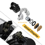 Front Left Brake Caliper & Pads for Honda Gold Wing 1000 GL1000 (1975–1977)