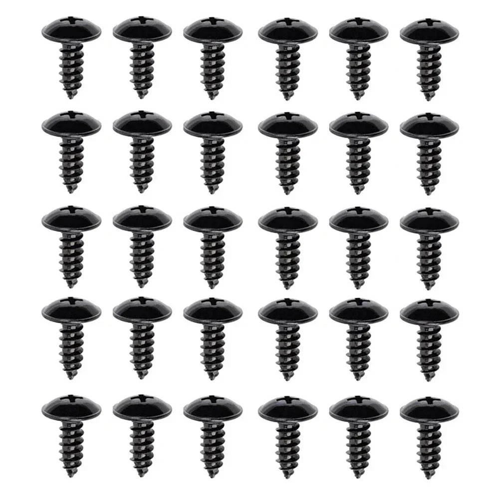 30 Pcs Fender Liner & Headlight Assembly Retainer Screws for Hyundai