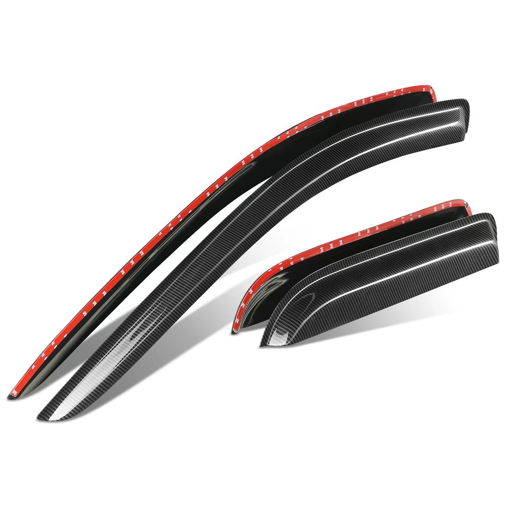 Set of 4 Window Visors for Dodge Ram 1500-3500 Crew Cab (2003–2009)