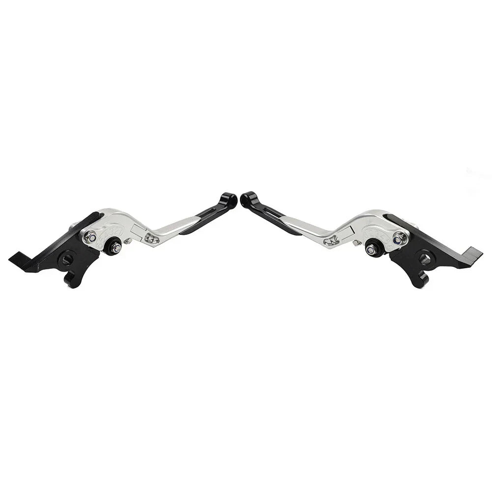 Silver Extendable Brake Clutch Levers for Daytona 675 Street Triple (2006-2018)