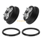 2X Front Wheel Brake Drum & Dust Seal for Yamaha Big Bear 350 (1989–1998)