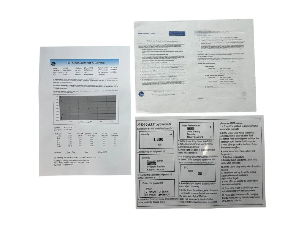 Aquatrans AT600 Ultrasonic Flow Meter Kit for Liquids w/ Software
