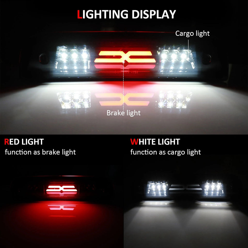 3rd Brake Light for Chevy Silverado (2014–2018) Black Housing Smoke Lens