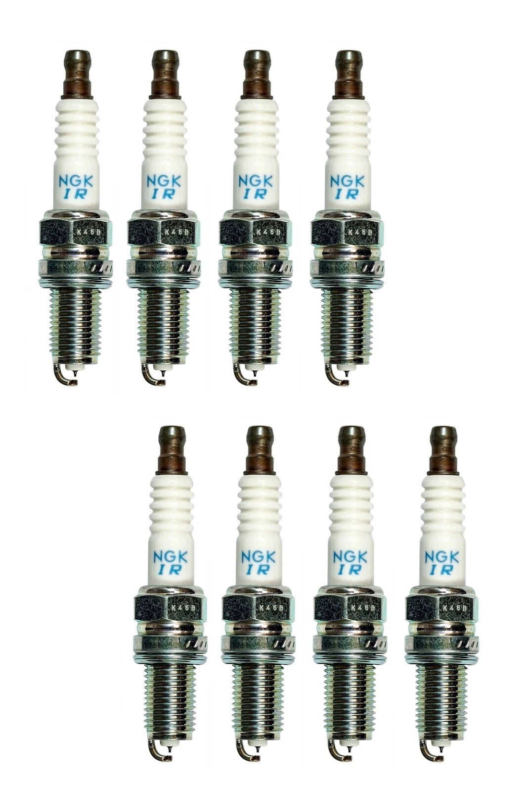 Set of 8 Laser Iridium Spark Plugs for Dodge Dart, Fiat 500, 500L, 500X, Jeep Renegade (2013–2023)