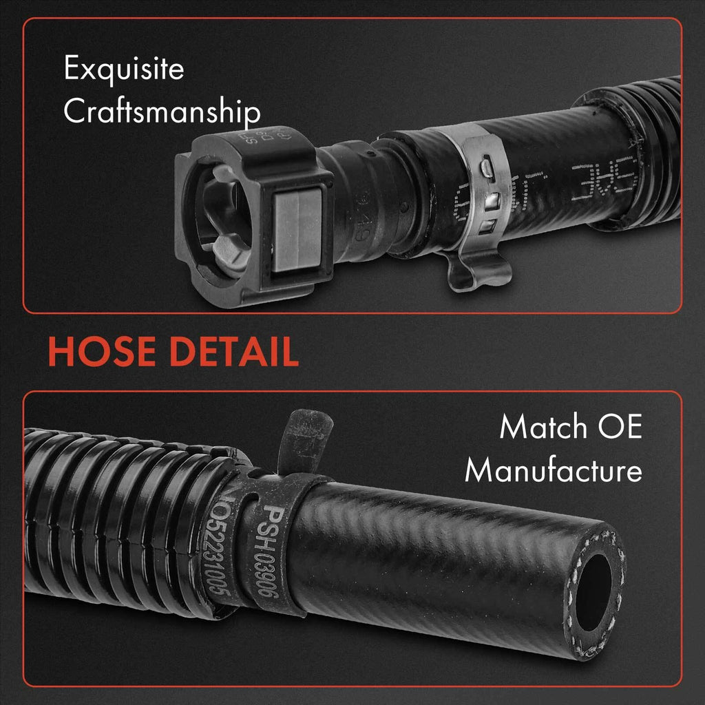 2X Power Steering Return Line Hose for Ford Focus (2007)