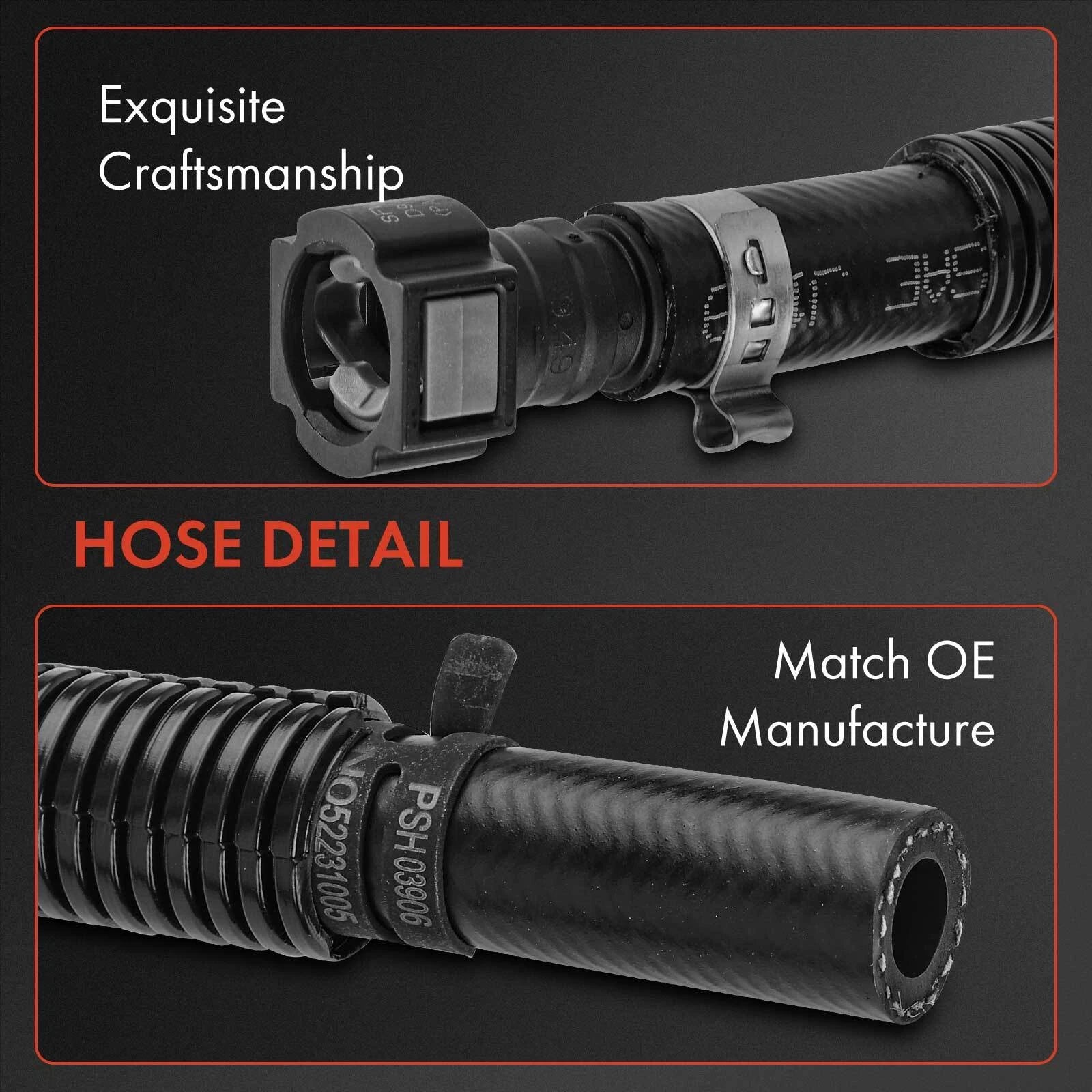 2X Power Steering Return Line Hose for Ford Focus (2007)