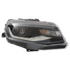 Right Side Headlight Assembly for Chevy Camaro (2016â2022) Black HID LED DRL