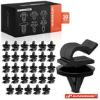 30Pcs Nylon Hood Prop Mount Clip Fastener for Honda 