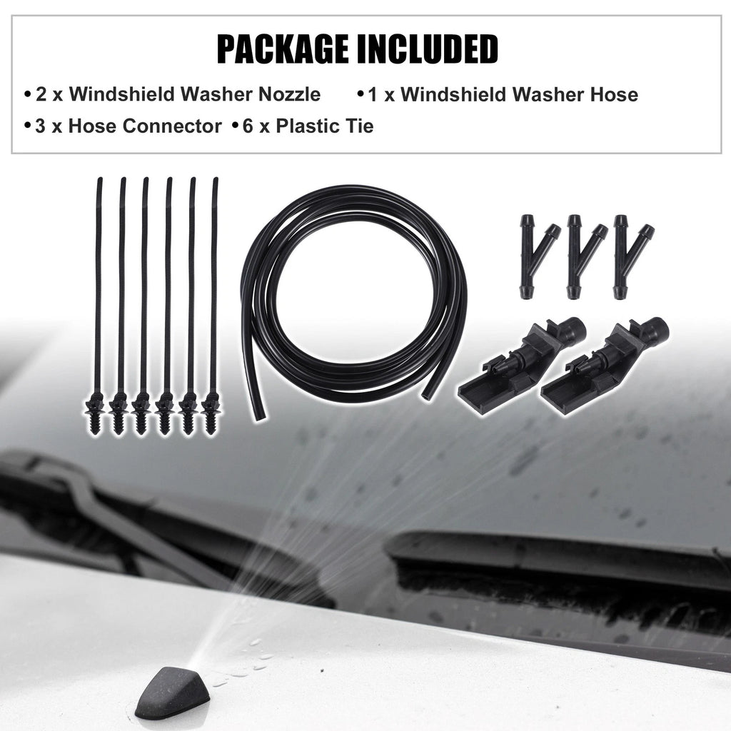 Set of 2 Windshield Washer Nozzles No. 76810TP6A01 for Honda Accord 