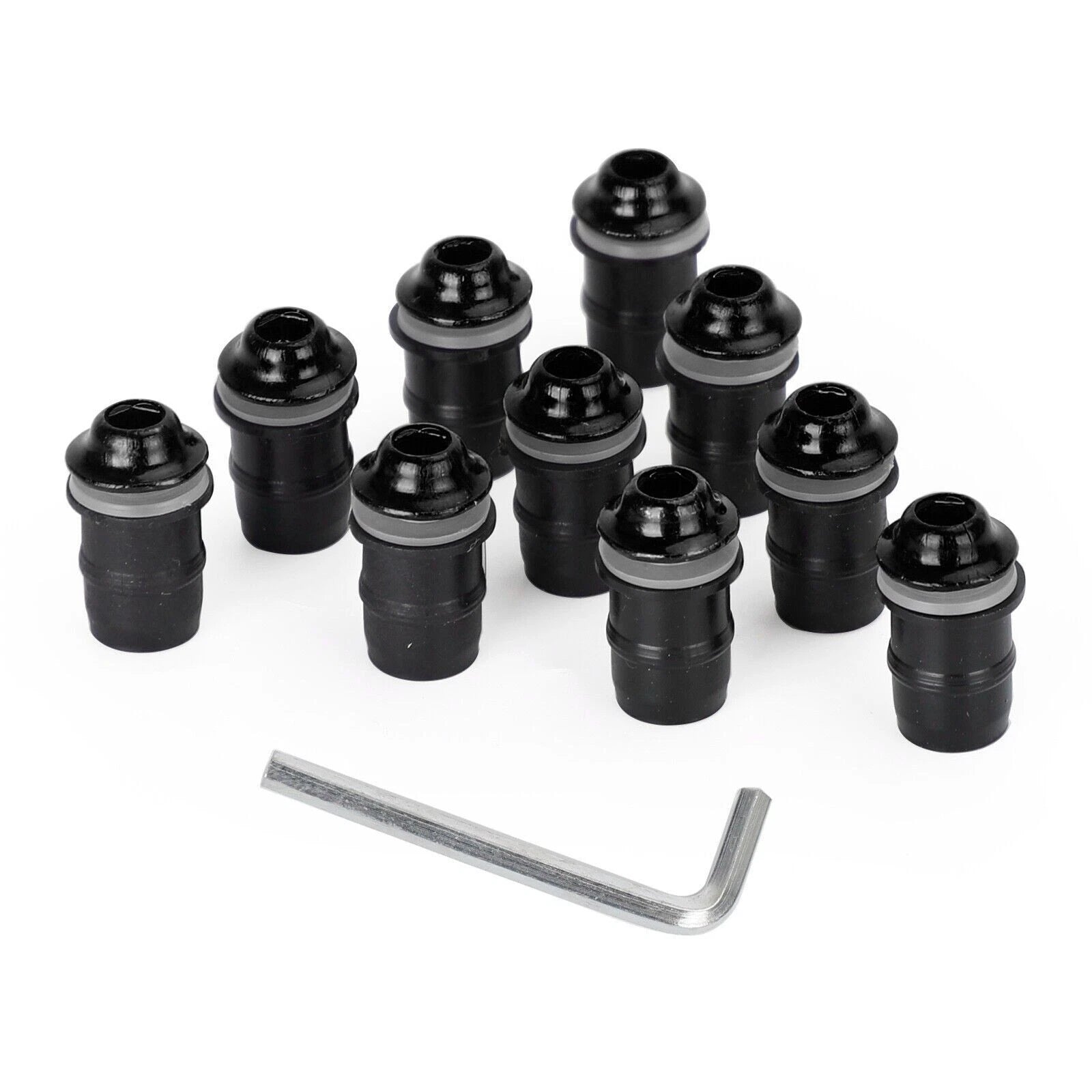 10x Aluminum M5x16mm Screen Bolts & Rubber Well Nuts for Honda