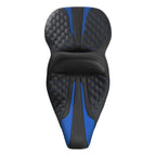 Black Blue Driver Passenger Seat for Harley Touring Electra Glide (1997–2007)