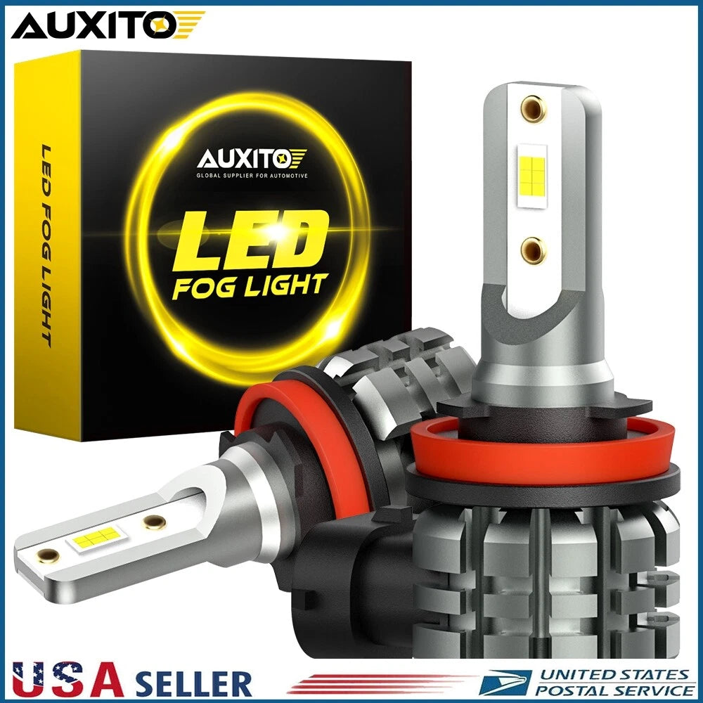 2X H11 LED Fog Light Bulbs for Various Vehicles