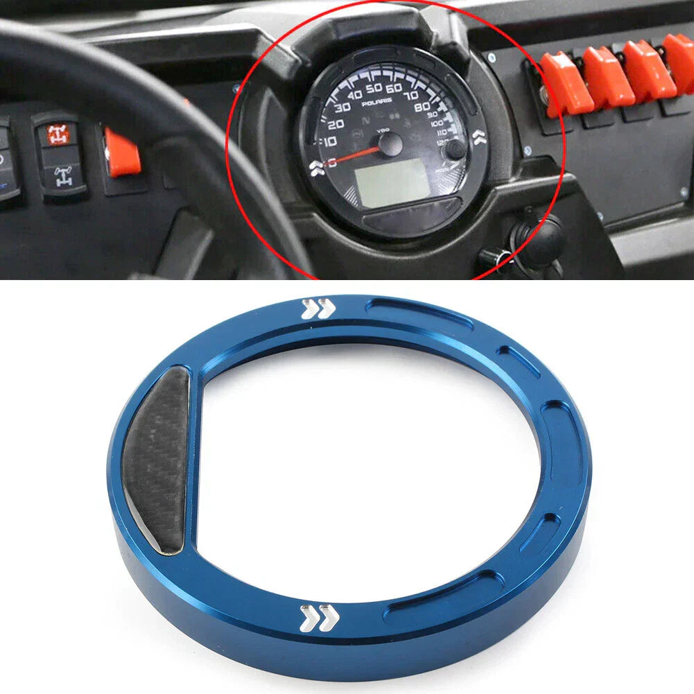 Billet Aluminum Speedometer Gauge Bezel for Polaris RZR 570 800 900 1000 (2010-2023)