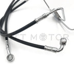 Front 12" Black Vinyl Brake Line Kit for Harley Touring (2008–2013)