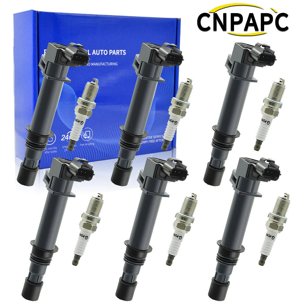 6pc spark plugs & ignition coil packs UF270 for Jeep Liberty (2002–2008)