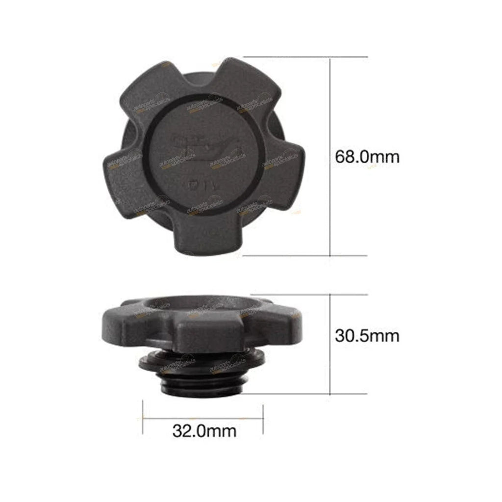 Engine Oil Filler Cap Plastic M3 3.5 Thread for Tridon