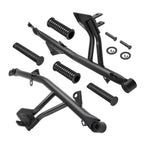 Set of 2 Black Passenger Foot Pegs for Kawasaki Vulcan S EN650 ABS (2015–2024)