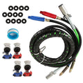 3X 12Ft 3-in-1 Air Line Hose Assemblies for Semi Truck Tractor