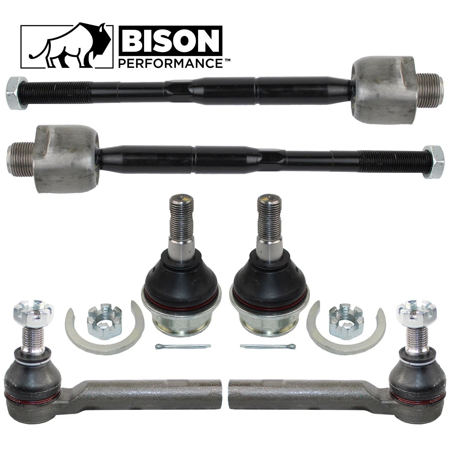 6pc Front Tie Rod End & Lower Ball Joint Kit for GX470 4Runner (2003–2009)