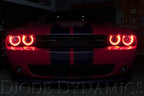 LED Halo Headlight Pair with Multi Color Bluetooth Control for Dodge Challenger (2015–2020)