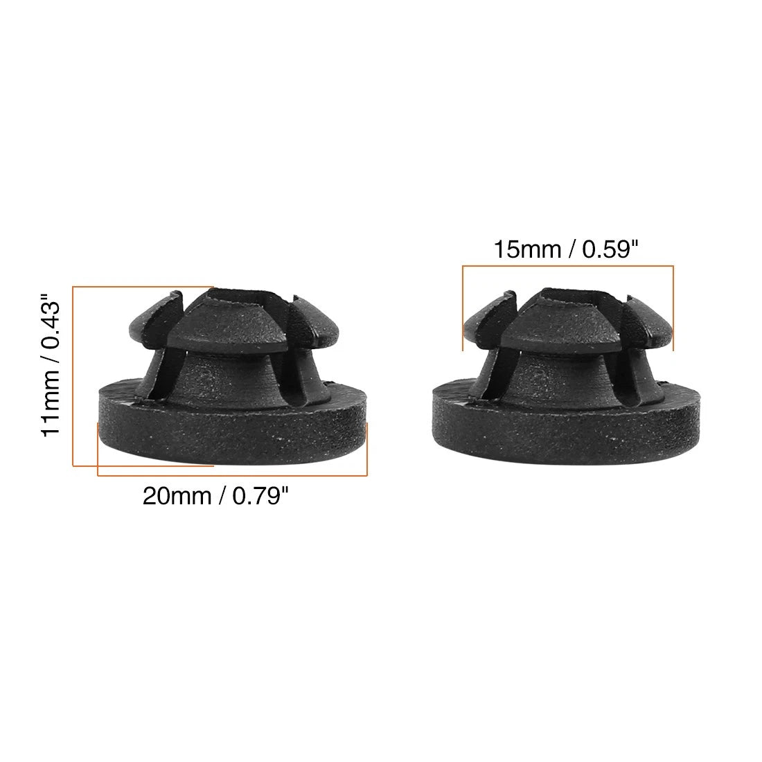 20pcs Hood Prop Rod Grommet Clips for Honda Accord (1990–2002) 91604-SD2-013