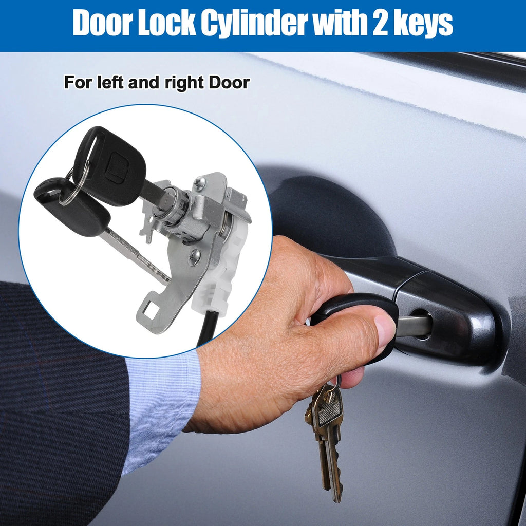 Set of 1 Car Door Lock Cylinder with Keys for Honda Fit (2009–2013) No.72185TF0G01