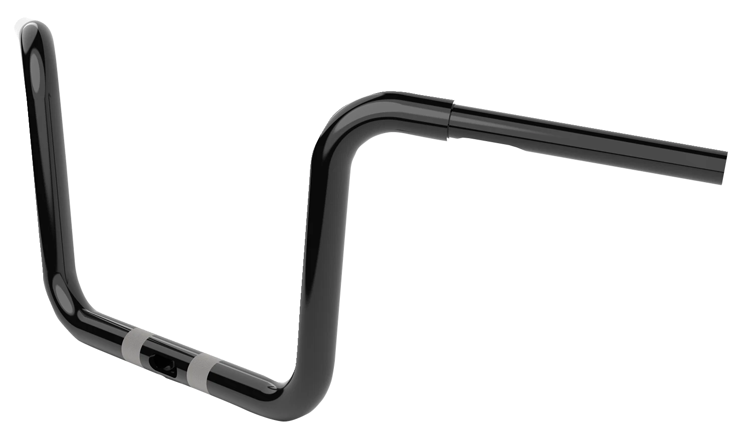 LA Choppers 10" Twin Round Handlebar for Motorcycle (LA-7324-10B)