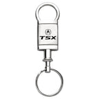 Satin-Chrome Valet Keychain - Officially Licensed for Acura TSX