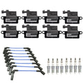 Set of 8 NGK Ignition Coils & Ruthenium HX Spark Plugs for Chevrolet GMC 8.1L V8 (2001–2009)