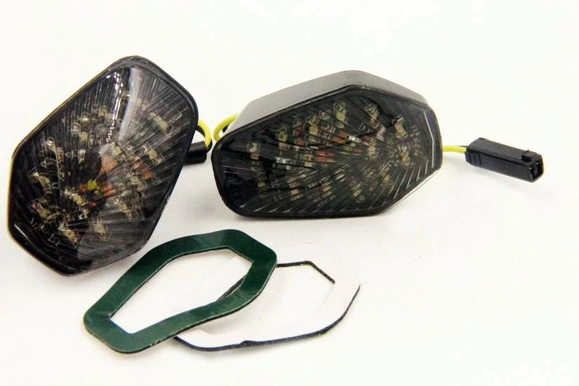 Smoke LED Turn Signal Lights for Suzuki GSXR 600 750 1000 (2001–2004)