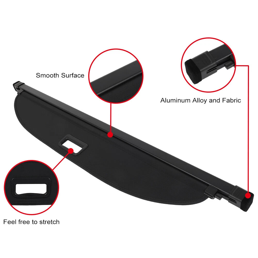 Retractable Rear Cargo Security Trunk Cover for Subaru Crosstrek Impreza