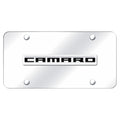Chrome Name on Chrome License Plate - Officially Licensed for Chevrolet Camaro
