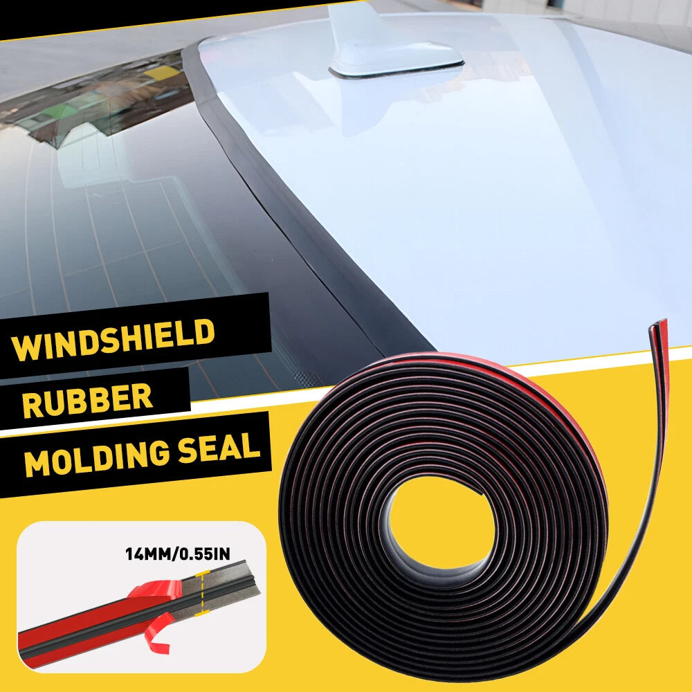 Set of 6 Rubber Seal Strips for Car Windshield Roof Window